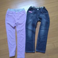女の子キッズズボンまとめて新品3枚含の画像
