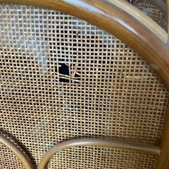 パーテーション4連　藤製　ラタンの画像