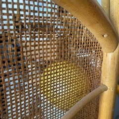 パーテーション4連　藤製　ラタンの画像