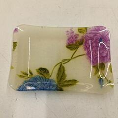 0706-051 小皿　花柄　2枚セットの画像