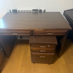 オフィス机(学習机)とサイドボードのセット