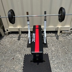 アイロテック ベンチプレスセット バーベル60kg ＋ダンベル20kgセットの画像
