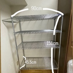 【お譲り先決定しました】スチールラック4段　　の画像