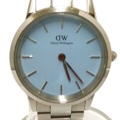 【中古品】DW Daniel Wellington ダニエルウェリントン 腕時計 ICONIC LINK PASTEL Capri ライトブルー文字盤 32㎜ クォーツ 腕回り約16cmの画像