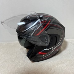 オージーケーカブト（OGK KABUTO） バイクヘルメット ジ エット EXCEED CLAW（クロー） フラットブラック （サイズ：M）の画像