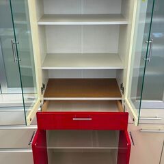【ジャングルジャングル堺初芝店】　2枚扉食器棚　幅(W)590mm × 奥行(D)340mm × 高さ(H)1750mm　堺市（東区　西区　北区　南区　堺区　美原区）高石市　泉大津市　忠岡町　和泉市　松原市　大阪狭山市の画像