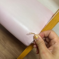 子供椅子　カバー破れあり　縫える方の画像