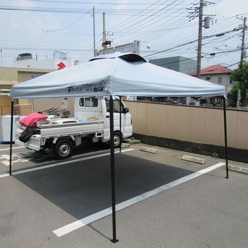 FIELDOOR 【完全遮光】 ワンタッチタープテント G03 スチールフレーム 遮熱 風抜けベンチレーション 高