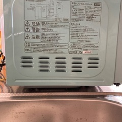 レトロかわいい電子レンジの画像