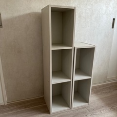縦横どちらでも置ける棚 大小各1個のセットの画像