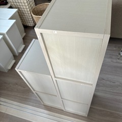 縦横どちらでも置ける棚 大小各1個のセットの画像