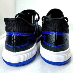 【未使用級】アディダス 21cm ブラック×蛍光グリーン 軽量 キッズスニーカーの画像