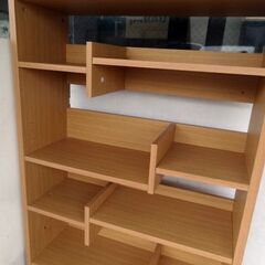 ニトリ オープン書棚 本棚 コレクションラック／シェルフ☆札幌市白石区☆店頭お引き取り歓迎【自社配送は札幌市内限定】の画像