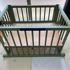 (7/7 本日まで)手作りベビーベッドの画像