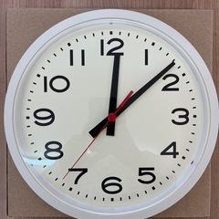 壁掛け時計 オフホワイトの画像