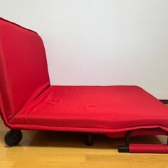 【引越し準備のため】ソファーベッド/シングルベッド/タマリビング/VITA/ビータ/RED/赤の画像