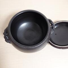 ご飯鍋 栗形 ごはん鍋 だるま型 美品 土鍋 5合サイズ？の画像