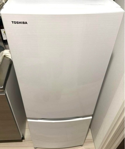 TOSHIBA 東芝 冷蔵庫 2ドア 153L GR-M15BS (右開き/ピュア