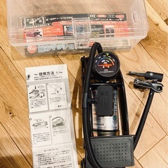 自転車フットポンプ 空気入れ 踏みマッチョ