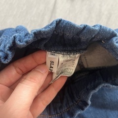 SLAP SLIP 90cm チェック柄ビスチェとショートパンツセットの画像