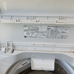 洗濯機　2021年製　室内使用ですがほぼ使っていませんの画像