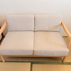 2人掛けソファ　譲ります　京都府京田辺市付近　取りに来ていただける方の画像