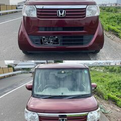 全込み35万円 走行6万km！ N-BOX 修復歴無し 車検2年 スマートキー2個 Gathersナビ TV DVD Bカメラ ステアリングスイッチ ETCの画像