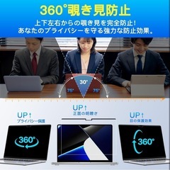 【新品】ZOEGAA 360°覗き見防止フィルタ MacBook Air 15.3インチの画像