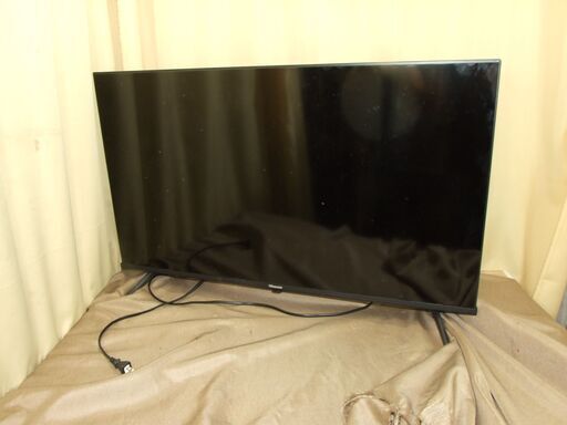 【紋別市発】　ハイセンス　40型　液晶テレビ　２０２4年製　40E45N　ネット動画・ゲーム・エンタメを存分に楽しむ　再生　映像/音声確認　リモコン　中古品　店頭渡し　引取り限定