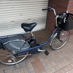 ★一台限り★24インチ　Panasonic（ビビ　EX）ラクイック電動アシスト自転車　マットネイビーの画像
