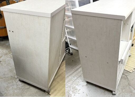 ニトリ カウンターワゴン リズバレー SLM8075S 幅74×奥行39×高さ80cm