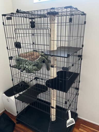 猫用ケージ3段　オマケで2段ケージもお譲りします