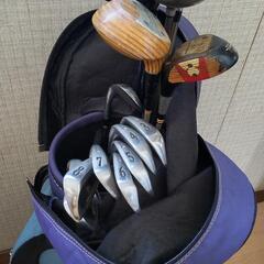 ゴルフクラブセット   バック付き  パターなしの画像