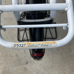 チャイルドシート付き自転車(電動ではありません)の画像