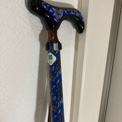 折りたたみ杖（ステッキ）　アルミ製　花柄の画像