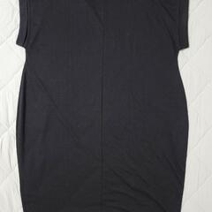 ロングＴシャツ 黒 Ｍの画像