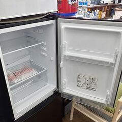 札幌【117L マクスゼン 2ドア 冷蔵庫 2024年製】JR117ML01GM 直冷式 ブラック 黒 ガンメタリック MAXZEN 冰箱 냉장고 tủ lạnh 100Lクラス 百Lクラス 北20条店の画像