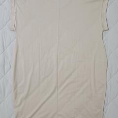👚ロングＴシャツ ベージュ Ｍの画像