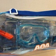 【お話中】アクア AQA　シュノーケルセット　フィン付き　キッズの画像