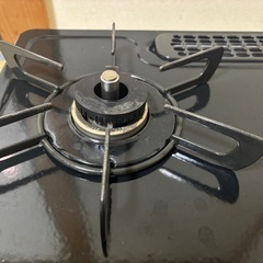 ガスコンロ 都市ガス13A用 CH35BKL 左強火 片面水無しの画像