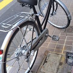 【リサイクルショップどりーむ鹿大前店】　No278　自転車　26インチ　オートライト・カゴ・切り替え付き🎵　ママチャリ　の画像
