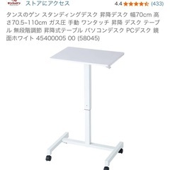 タンスのゲン スタンディングデスク 昇降デスクの画像