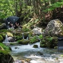 自然の中のサウナ