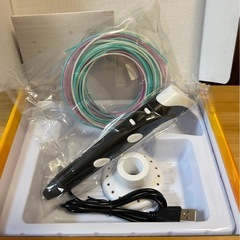 新品☆3Dペン 知育玩具 工作 立体アート デジタル ディスプレイ ブラックの画像