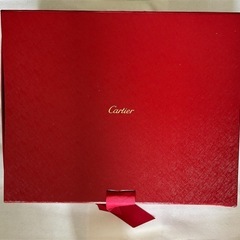 カルティエ Cartier 特大空箱 赤レザー 