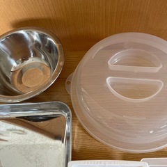 ステンレスボウル　トレー　蓋　製氷皿の画像