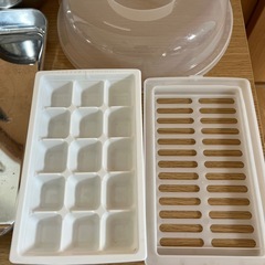ステンレスボウル　トレー　蓋　製氷皿の画像