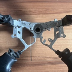 プラド　純正　レザー　ステアリング　良品の画像
