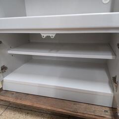 レンジボード  キッチンボード  食器棚  ホワイト  白  の画像