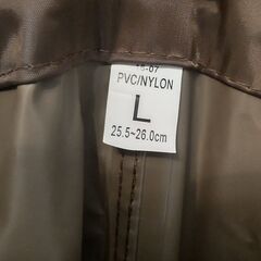 未使用　PVCナイロン製 ウェーダー　Lサイズ 　ウエストハイタイプの画像